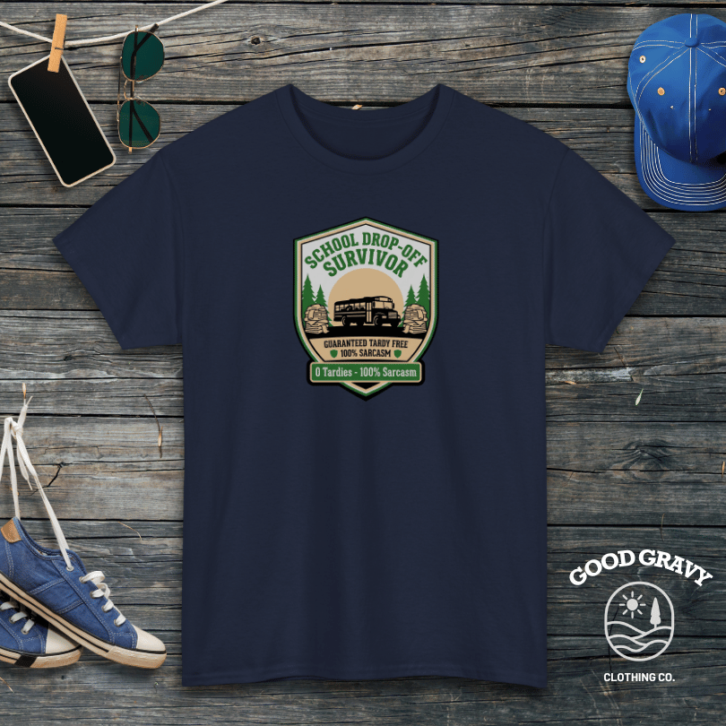 School Drop Off Survivor T-Shirt