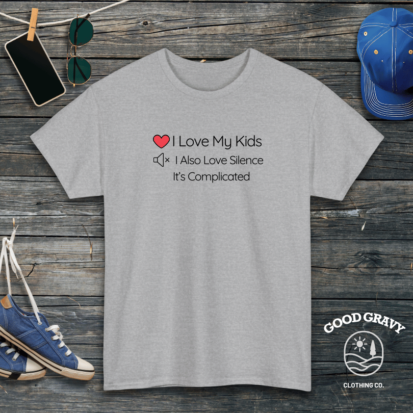 I Love My Kids I Also Love Silence It's Complicated T-Shirt