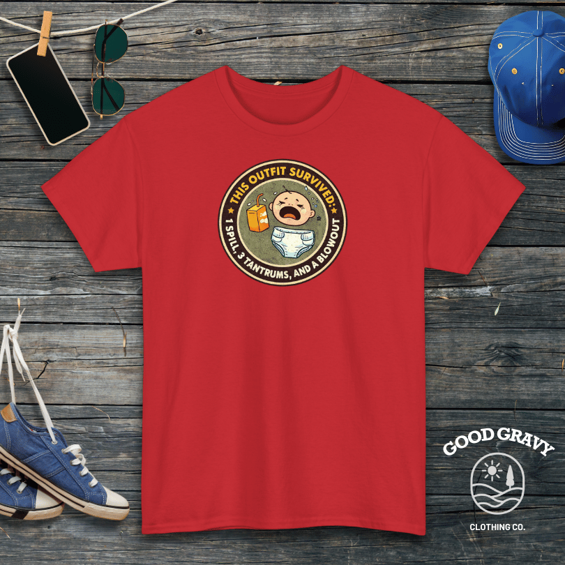This Outfit Survived: 1 Spill, 3 Tantrums, and a Blowout T-Shirt